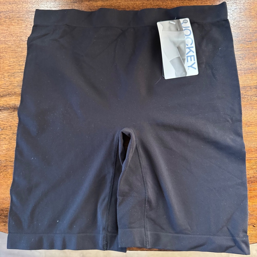 Jockey Skimmies Slipshort Black Smoothing Microfiber Stretch XXL 2109/001 NWT
